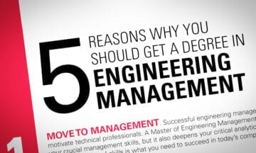 5 Reasons Why You Should get a Engineering Management Degree