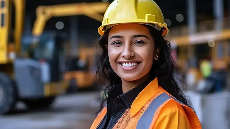 A student working in facilities engineering while earning her Master of Engineering Management at NC State University.