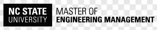 The NC State black brick logo with the words Master of Engineering Management to its right.