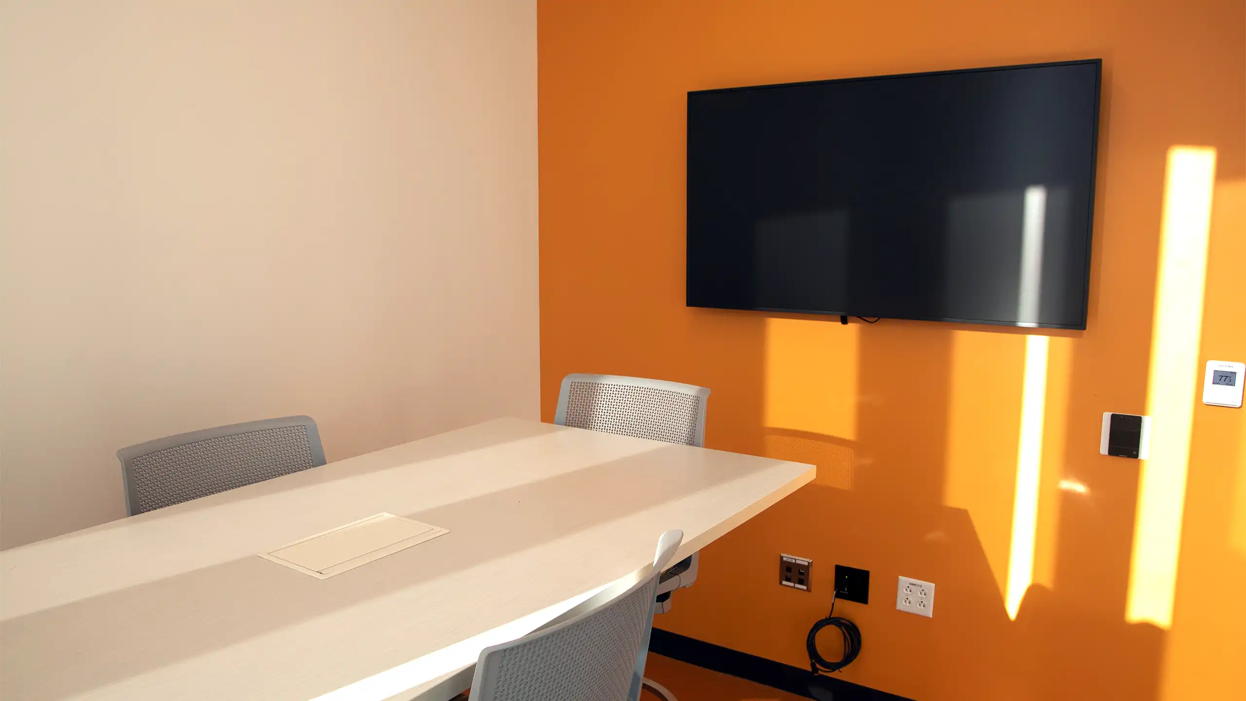 The interior view of room 4101B in Fitts-Woolard Hall.