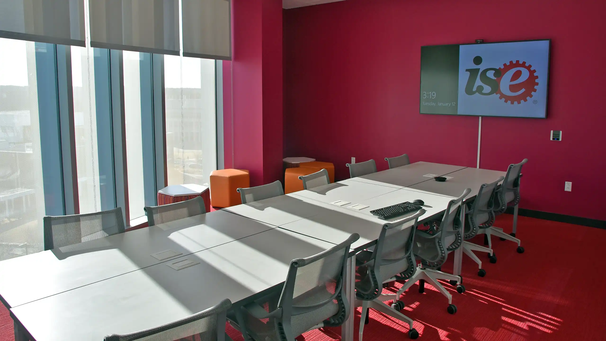 The interior view of room 4103 in Fitts-Woolard Hall.