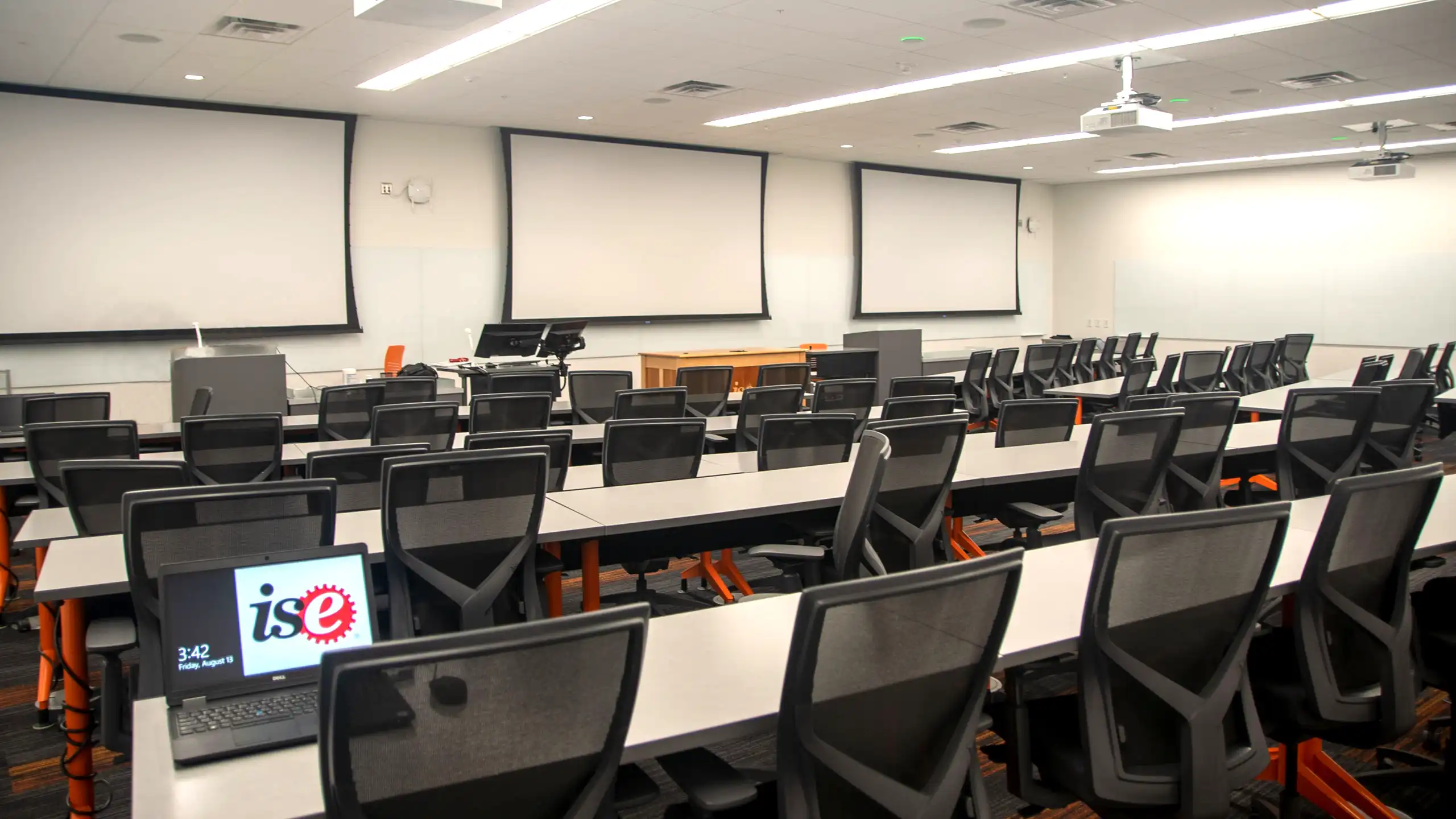 The interior view of room 4290 in Fitts-Woolard Hall.