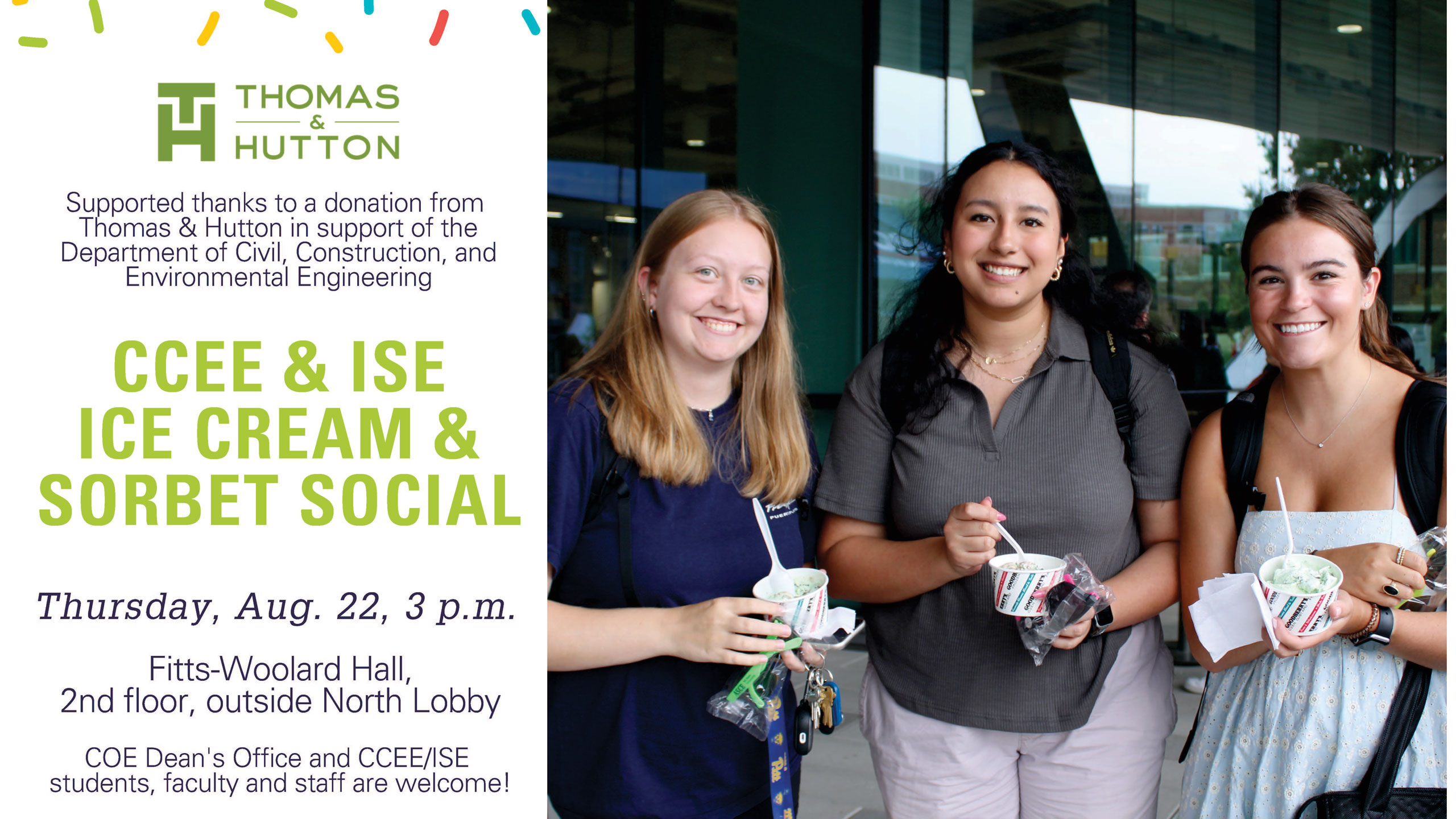 ISE and CCEE ice cream social information