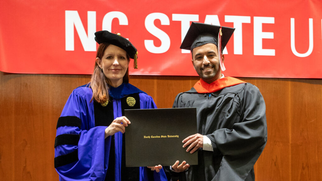 MEM student graduating.